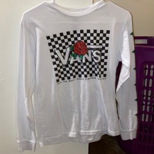 White vans long sleeve